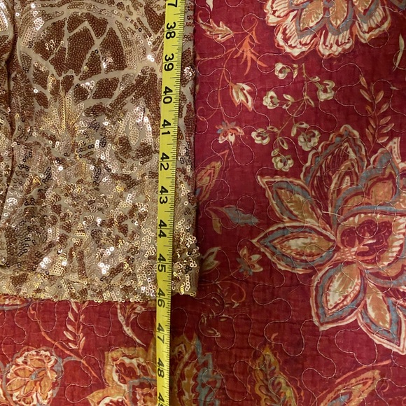 Betsy & Adam Rose Gold Maxi Dress - Picture 8 of 9